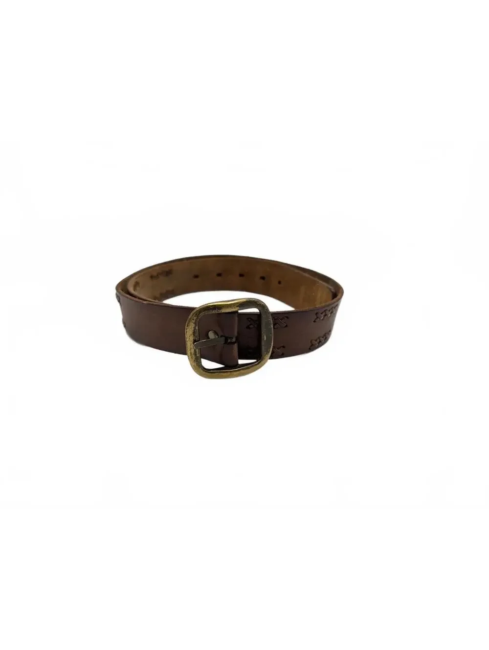 VTG American Eagle Outfitters Men's Brown Leather Belt‎ 38 Inches